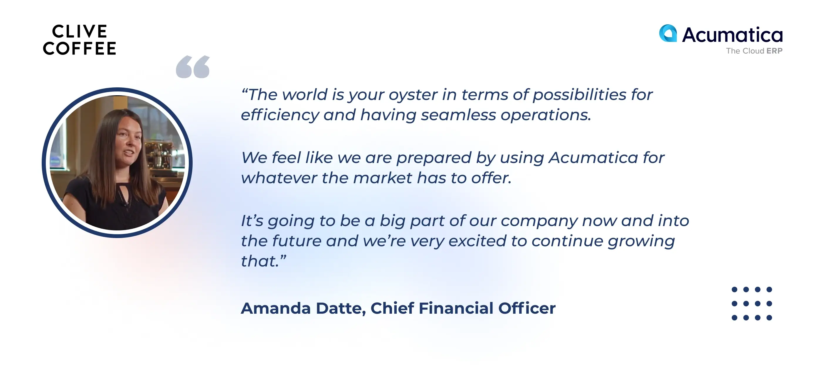Scalability for Clive Coffee with Acumatica Cloud ERP