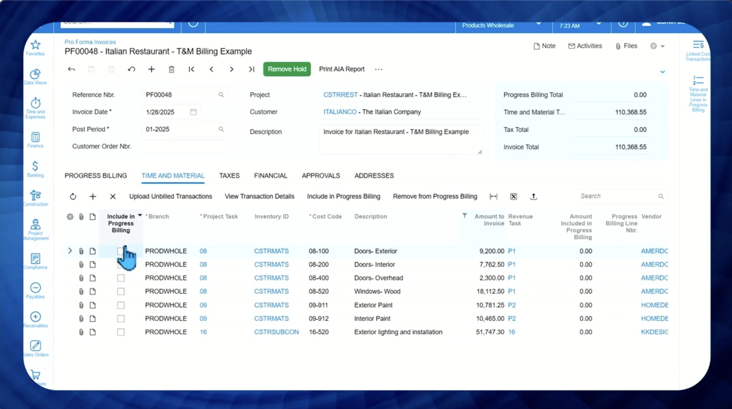 Time & Material Billing in Acumatica Construction Edition. Day 2 Keynote 