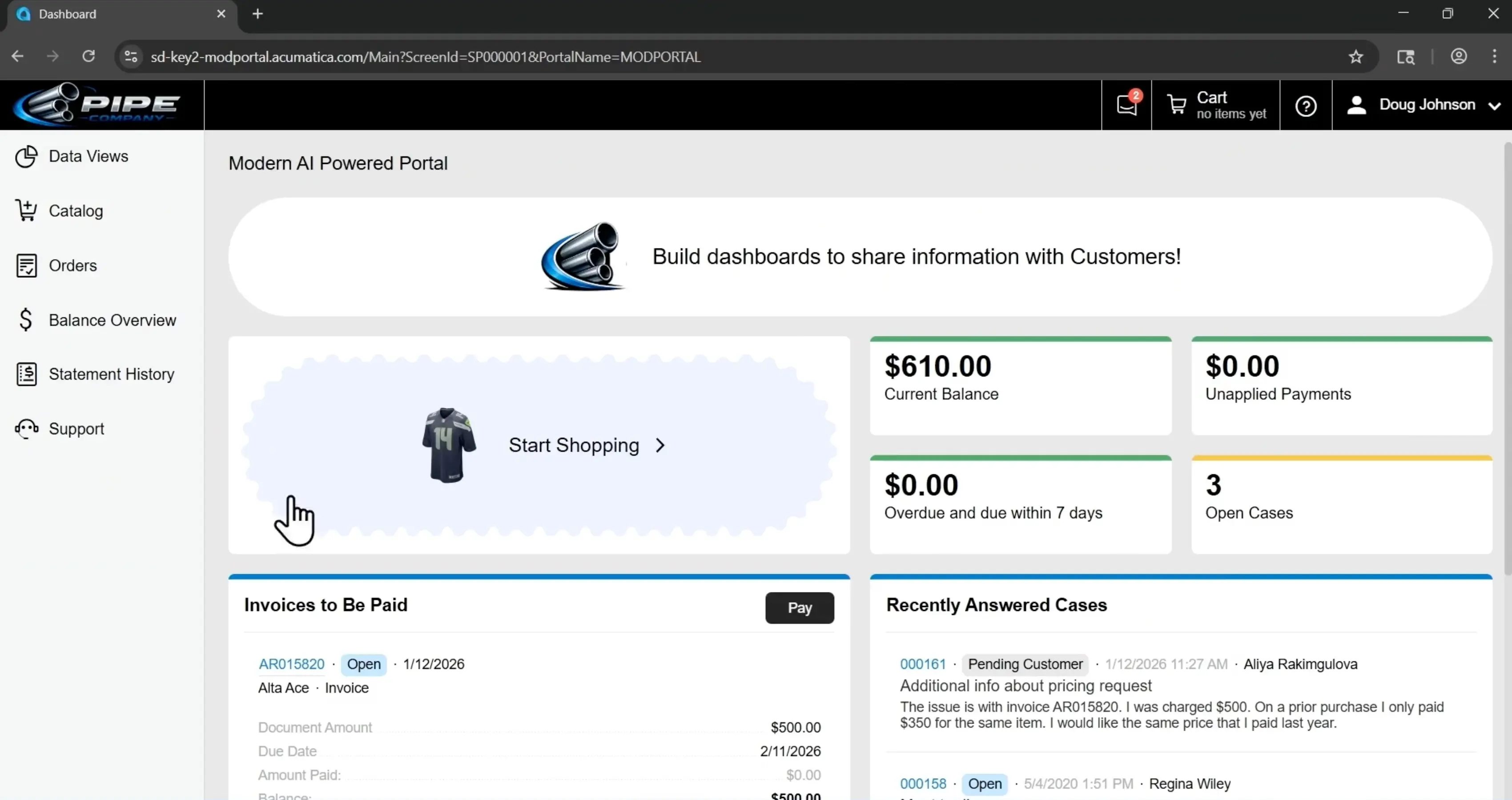 Acumatica Modern AI Powered Portal