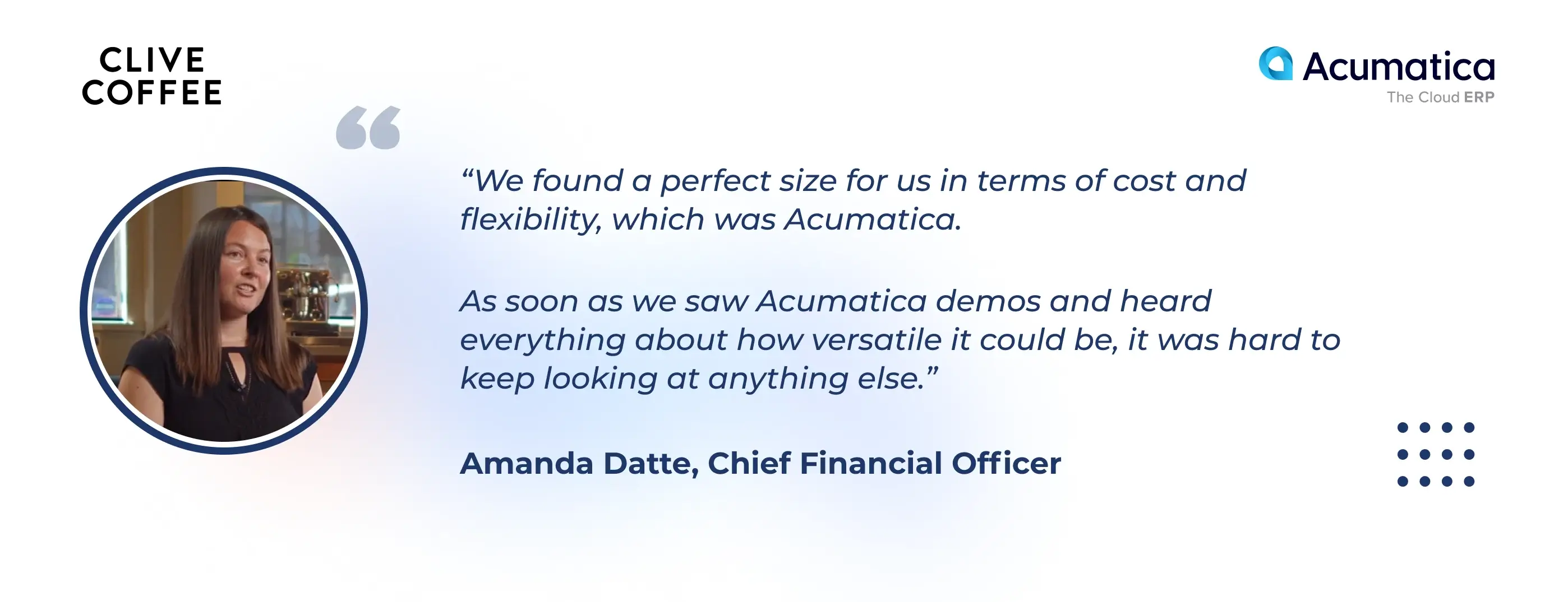 Why Clive Coffee chose Acumatica