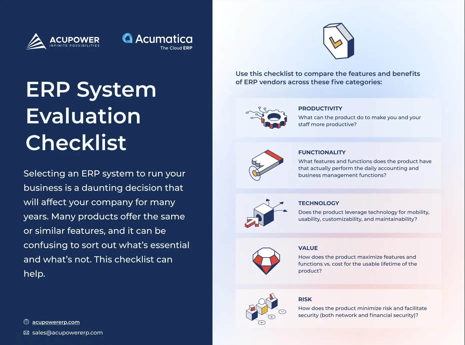 ERP System Evaluation Checklist 