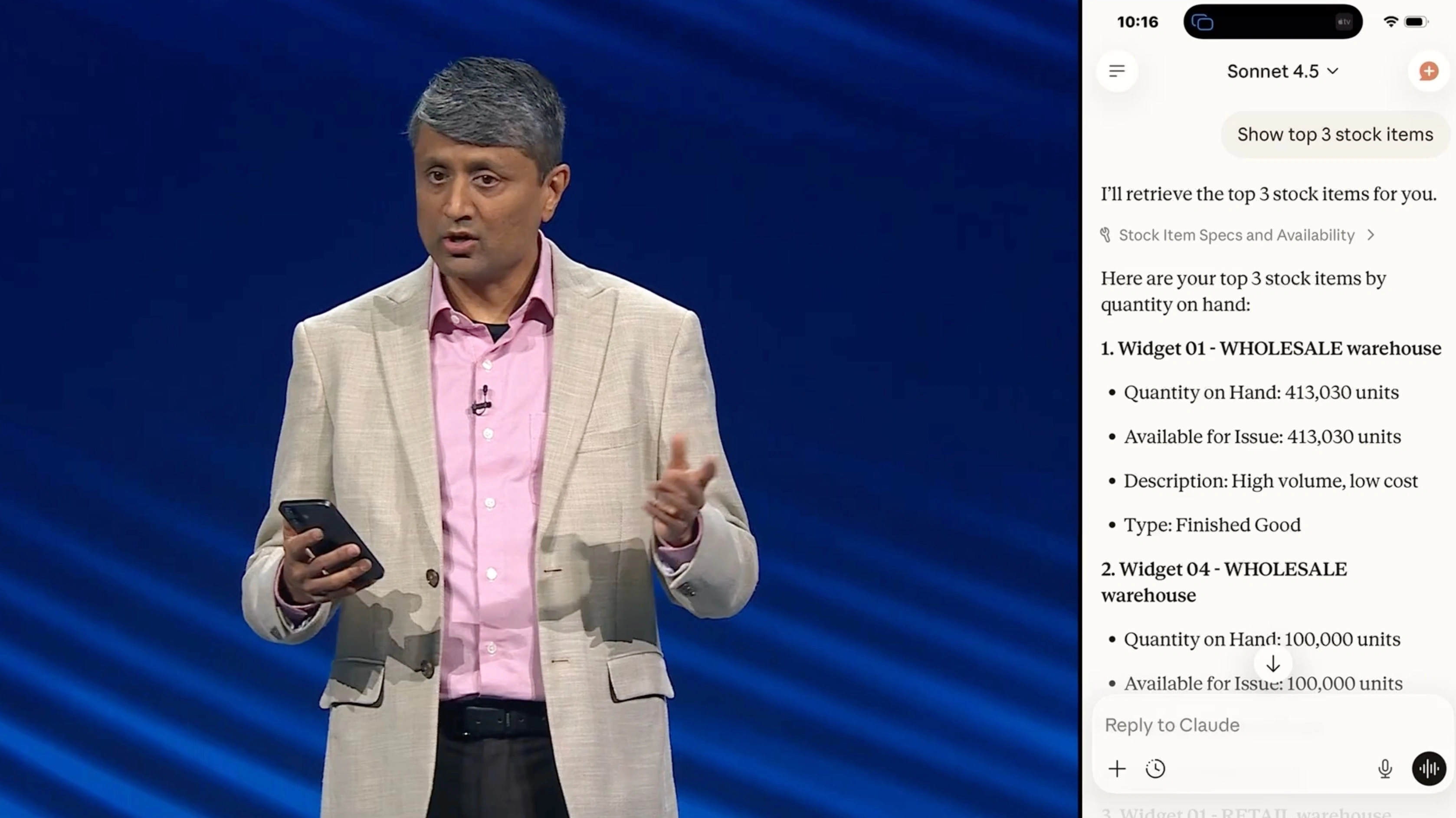 Demonstration of MCP Server. Claude & Acumatica