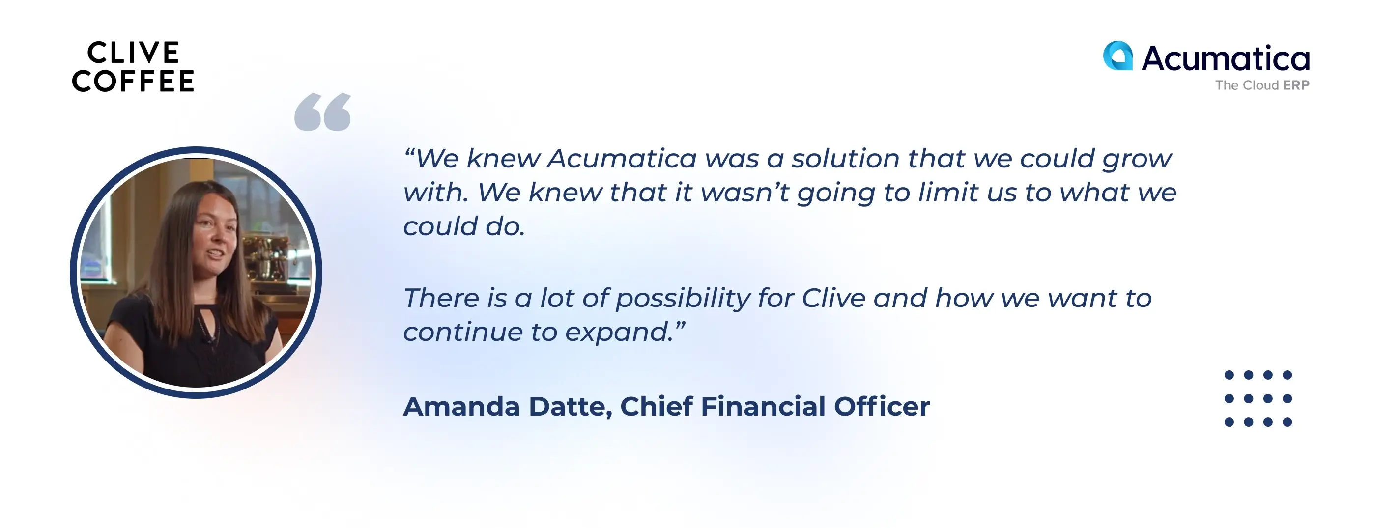 The reason to choose Acumatica Cloud ERP