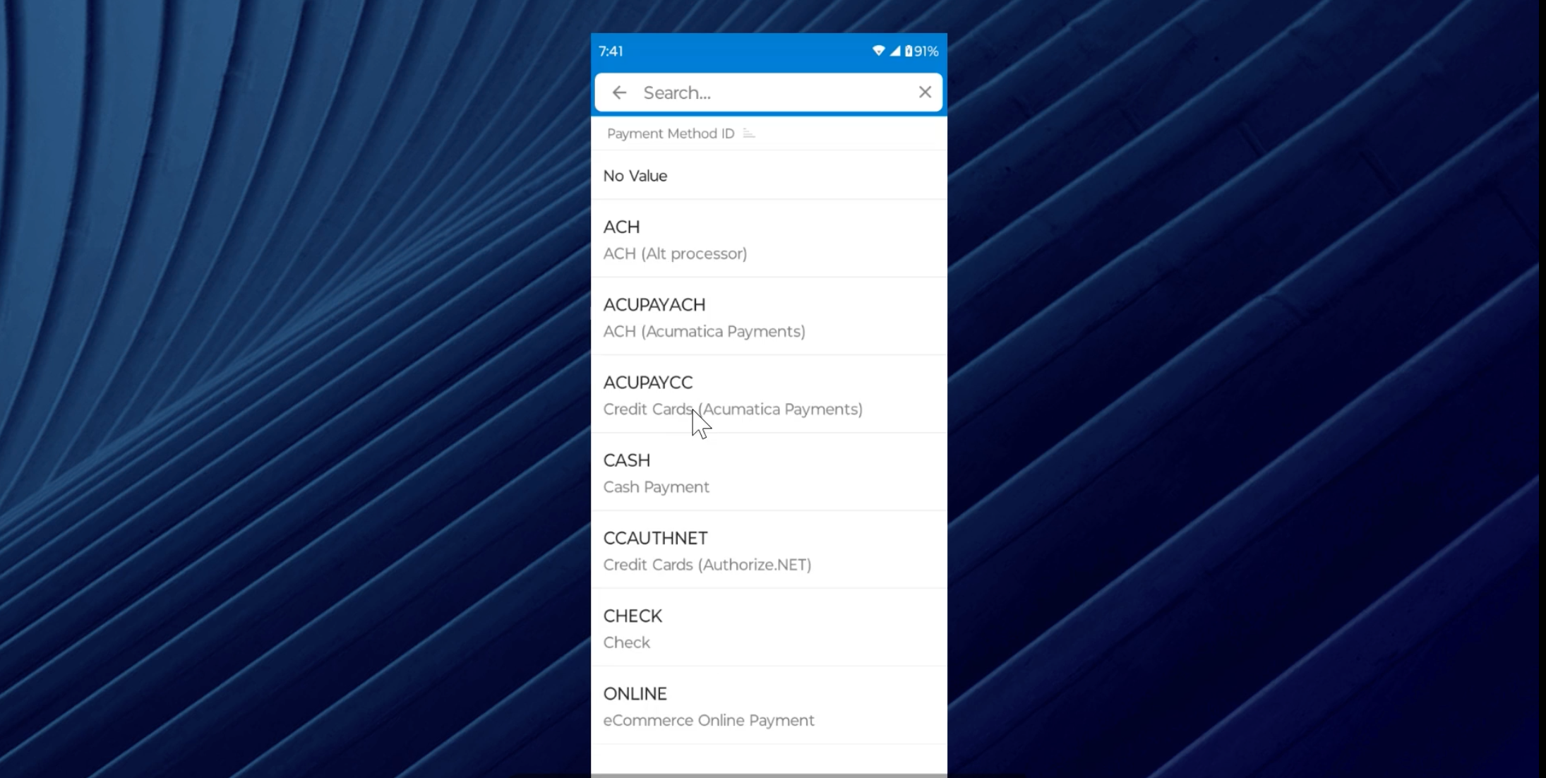 Acumatica Mobile App Enhancements