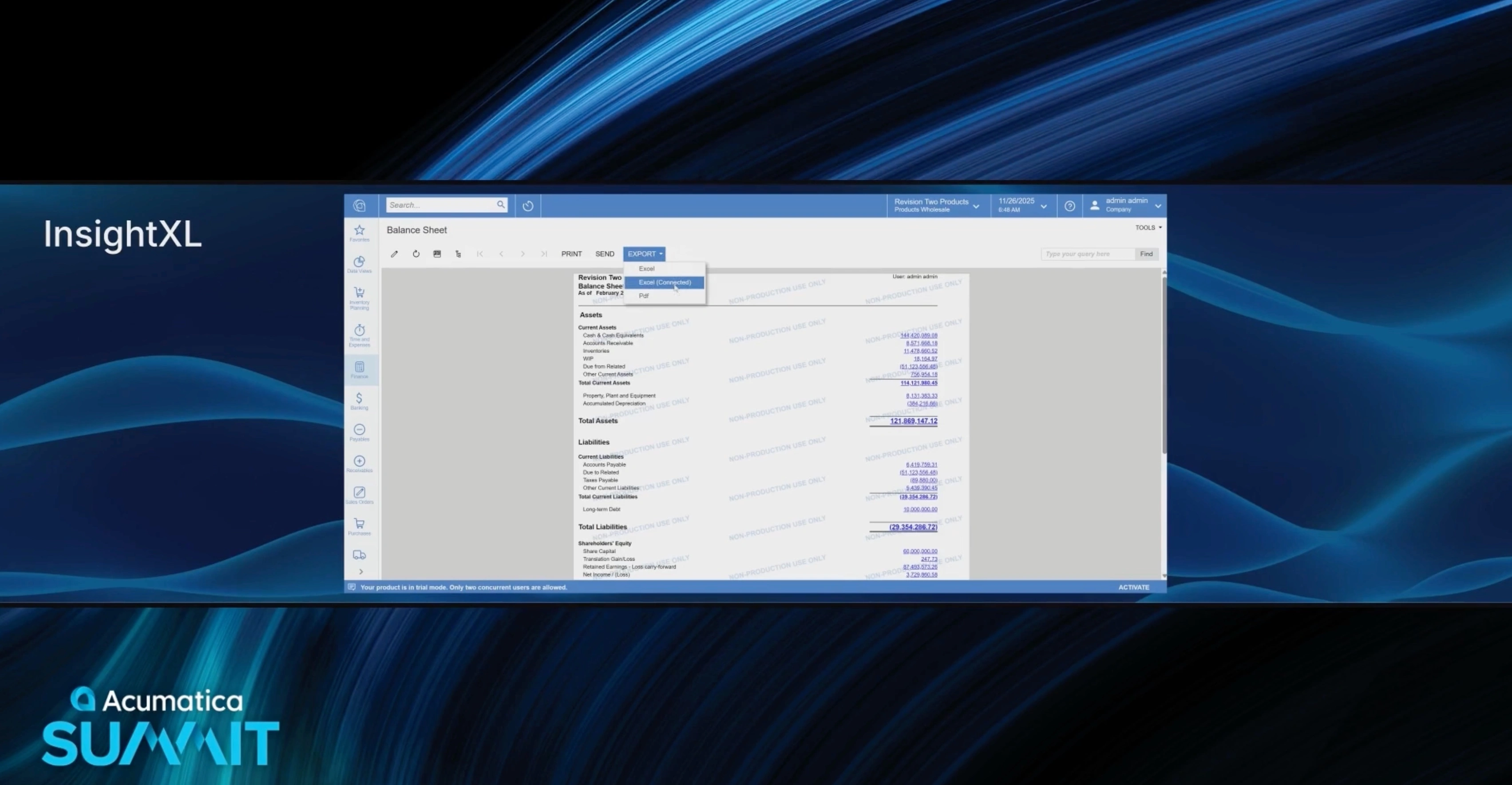 Acumatica. InsightXL