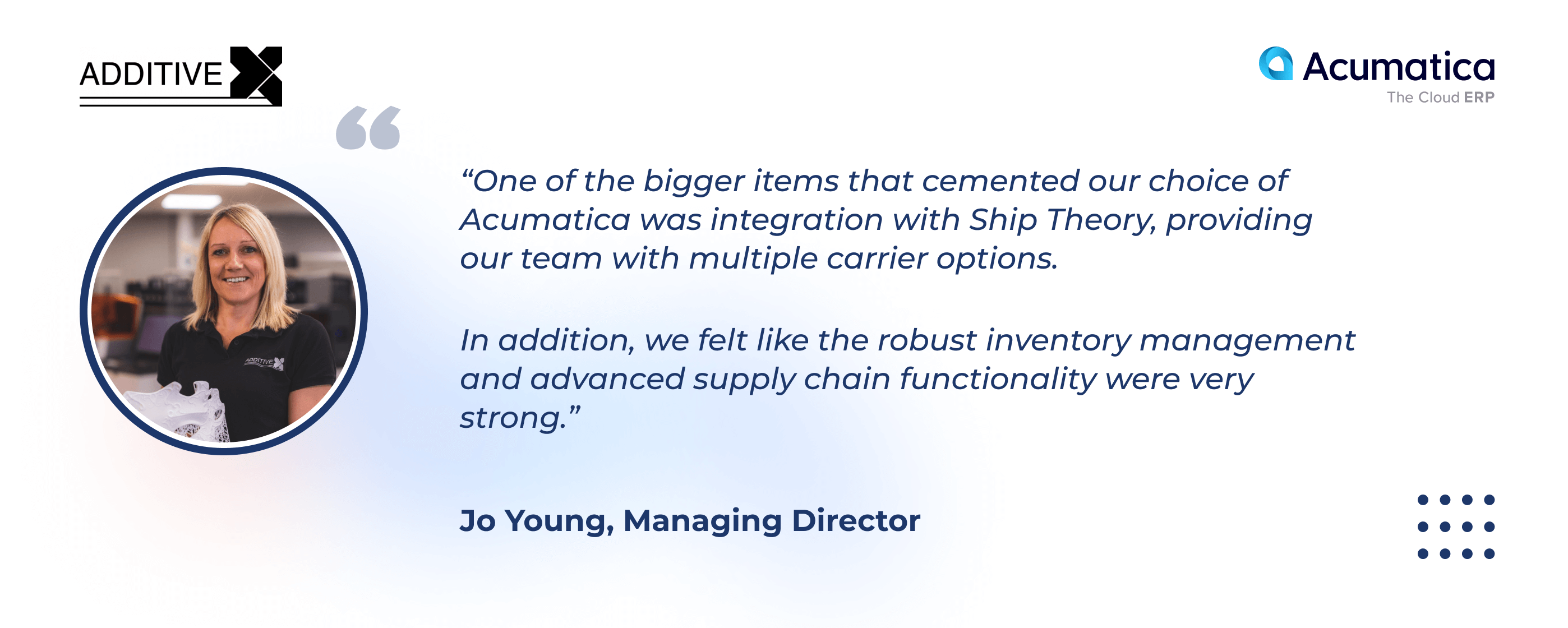 Why Additive-X chose Acumatica Cloud ERP