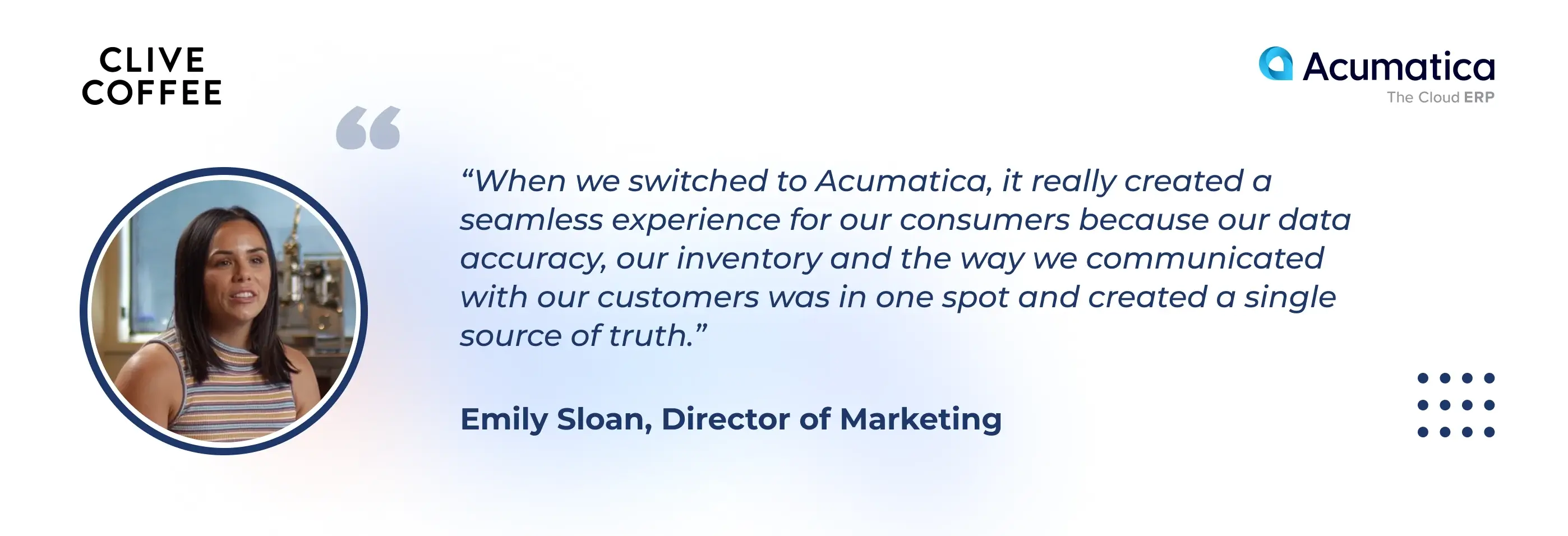 Seamless customer experience with Acumatica